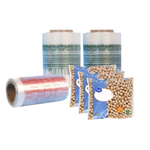 Clear And Printing Pof Plastic Heat Shrink Film Roll Pof Printed Pof Film Center Folded Film For Packing