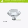 Clear Diamond Shape Crystal Cabinet Handles and Knobs for Furniture