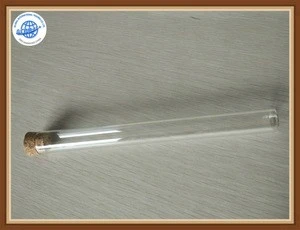 Clear Round Bottom Glass Cork Test Tube For Sale