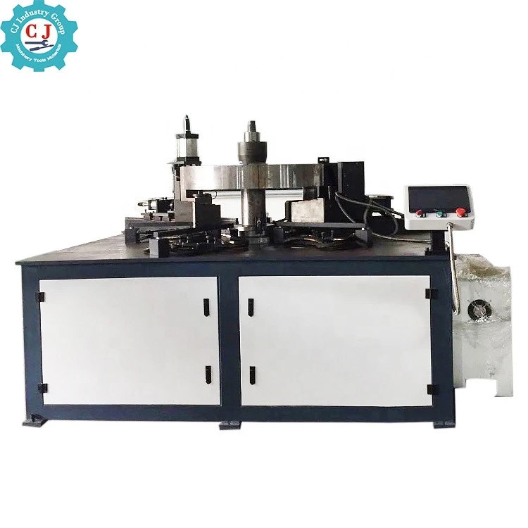 CNC Metal Flanging Machine Automatic Flow Axial Fan Flanging Folding Machine Tube Flange Hole Punching