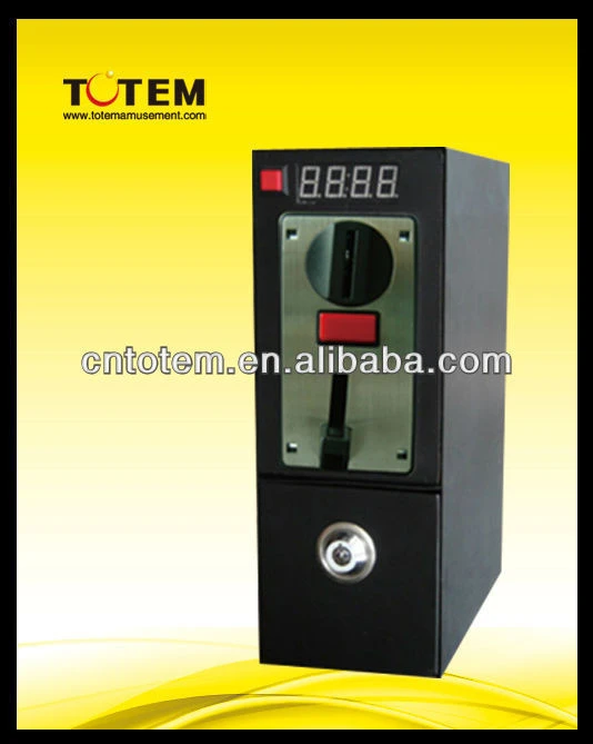 coin acceptor with timer of game machine