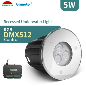 Color changing pool light underwater, Recessed install IP68 pool lamp 12v
