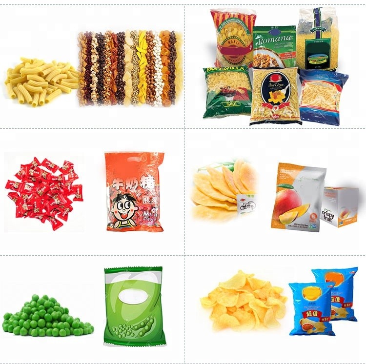 combined processing and feeding banana chips packaging machine for apple flakes