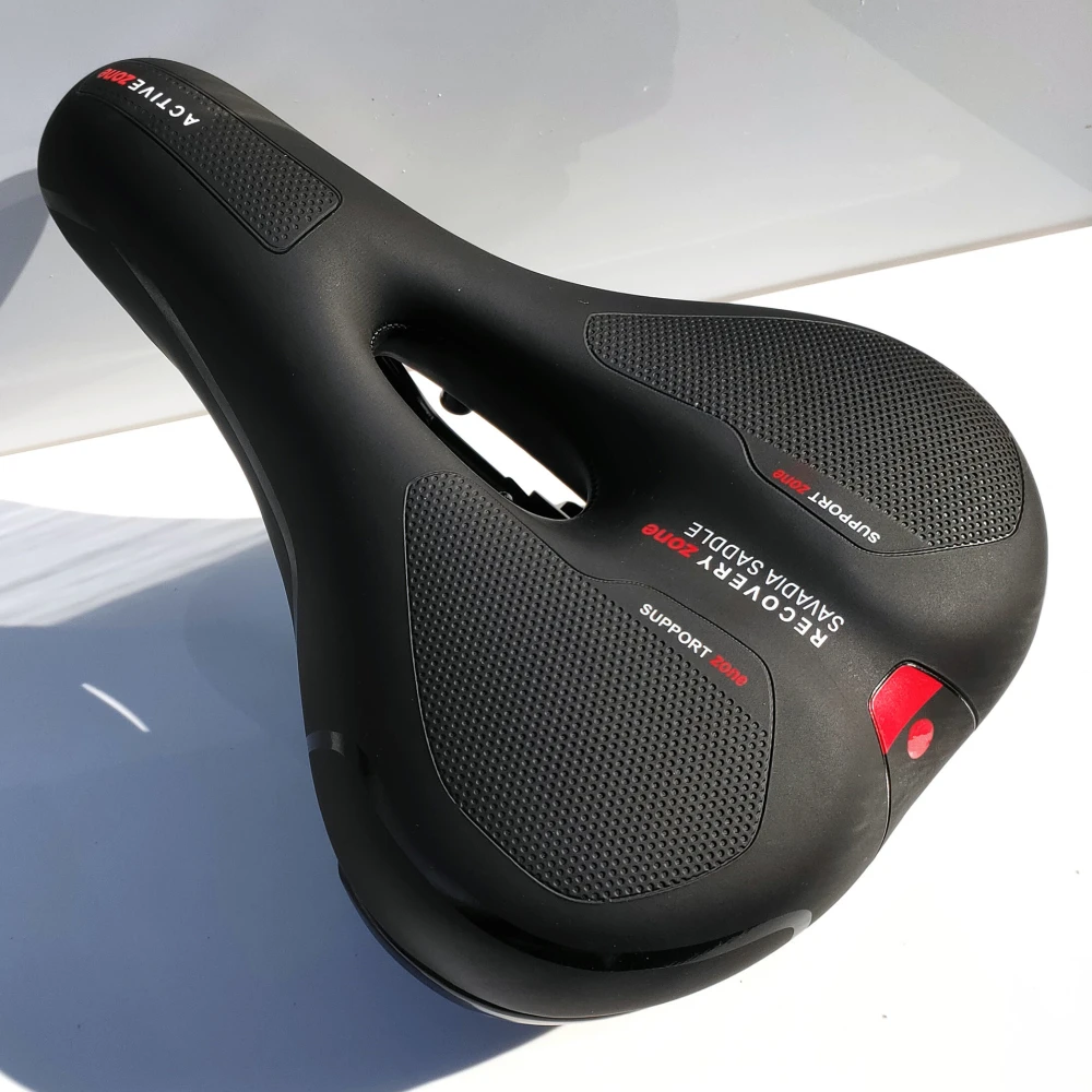Comfortable Bicycle Saddle with Integrated 5-Zone-Concept and Memory Foam for Trekking Bikes
