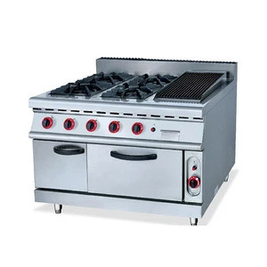 Commercial Free Standing Stainless Steel 4 Burner Gas Cooking Ranges In Pakistan