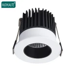 Commercial Hotel Ip44 Ip54 7W 8W 9W 10W 11W 12W Ce Rohs Saa Deep Anti-Glare Pinhole Dali Dimmable Recessed Cob Led Downlight