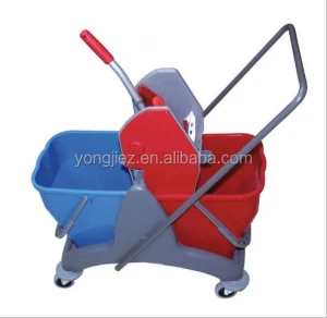 Commercial Janitorial Cart Mop Wet Cleaning Wringer Bucket