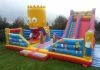 Commercial outdoor kids inflatable Construction activity centre for sale