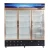 Import Commercial transparent double glass door display  fridge mini pepsi refrigerator and freezers  merchandisers from China
