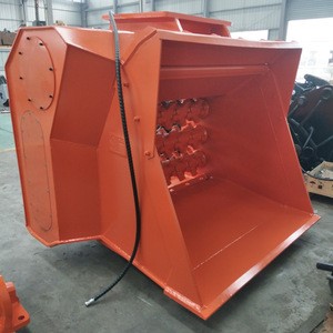 Construction attachments of crusher bucket for a 35Tons excavator