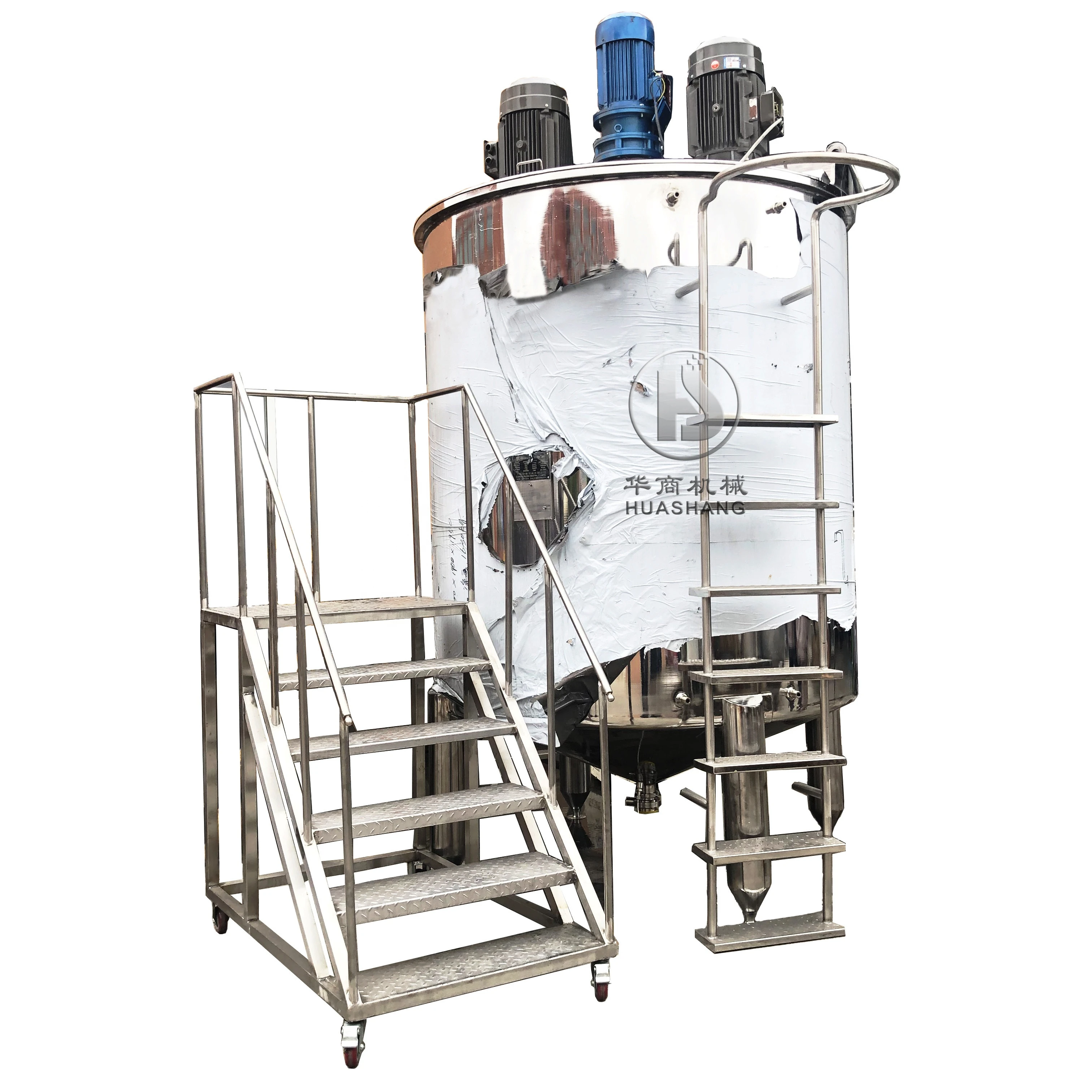 Cosmetic Chemical Shampoo Lotion Cream Equipment Mixer Emulsifying Homogenizer Machine Mixing Tank