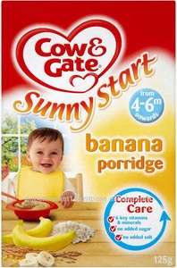 Cow & Gate Banana Porridge - 4 Months Onwards - Breakfast Cereal - 125g