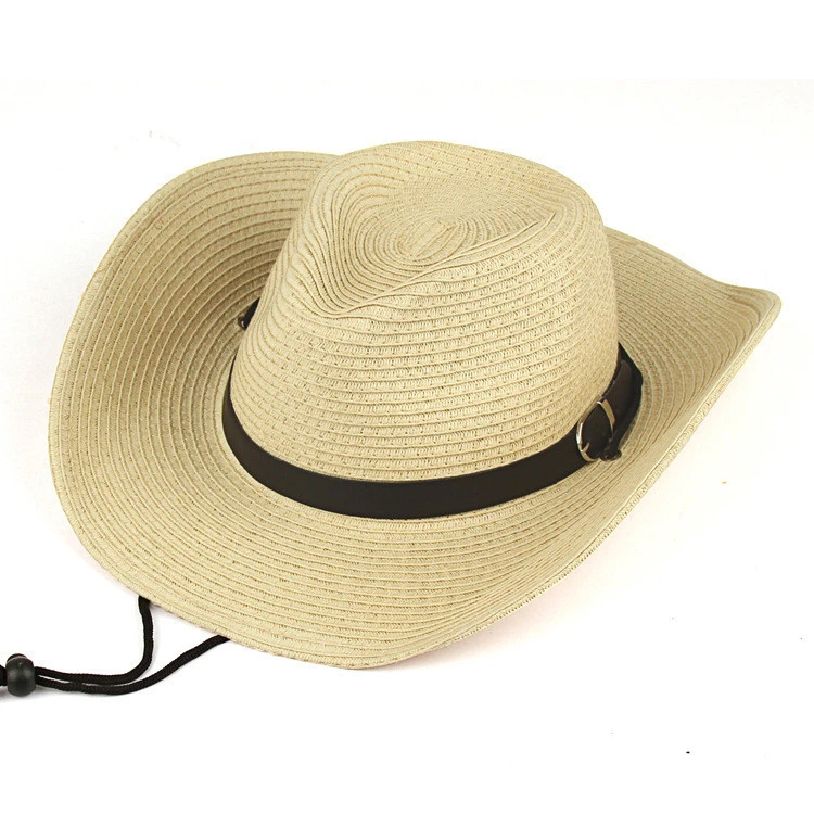 Cowboy straw hat 2021 new arrivals summer fashion bangora straw cowboy hats for men