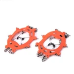 Crampons antiskid shoe covers 8 teeth stainless steel mountaineering snow claws Product silicone ice climbing mountaineering