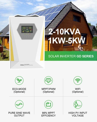 Buy Ctechi 3kw 5kw 10kw Single Phase Pure Sine Wave On Grid Off Grid ...