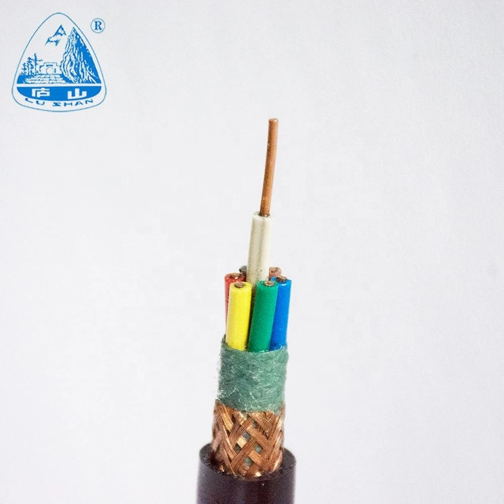 Cu wire shield PVC insulated and coated cables Lushan 018  Copper conductor control cable wire
