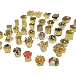 Custom 15mm Zamac Metal Perfume Bottle Cover Lids with Pump Sprayer Luxury Creative Metal Caps