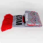 Custom acrylic knitted winter scarf, knit scarf hat