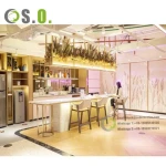 Custom Buffet Counter Fast Food Counter Modern Customized Restaurant Bar Counter