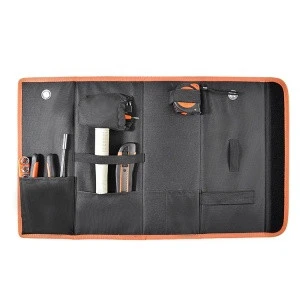 Custom Design Waterproof Electrician Black Tool Bag Heavy Duty Professional Fanny Folding Tool Bag Kit Work