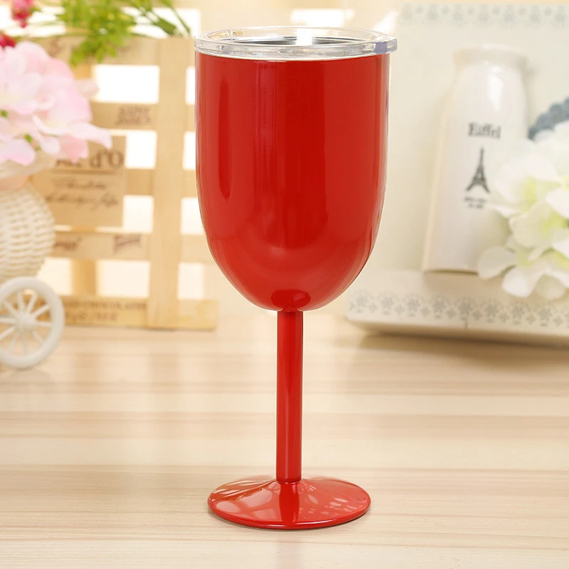 custom double wall insulated stemless wine stainless steel cup wholesale