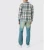 Import Custom Embroidery Logo Plaid Shirt Thick Cotton Blend Fabric Button Fly Regular Fit Checked Shirt For Men from China