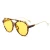 Import custom fashion flat top round lens double bridge eyeglasses frames sunglasses from China