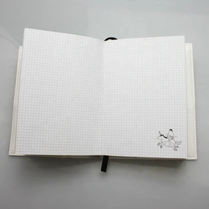 custom leather cover blank dot grid graph paper smart notebook