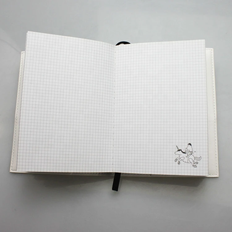 custom leather cover blank dot grid graph paper smart notebook
