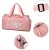 Custom Lightweight Waterproof Gym Large Capacity Sport Bag Outdoor Travel Pink duffle Bag With Shoe Compartment