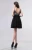 Import Custom made bling bling beaded sequins black chiffon short homecoming dress from China