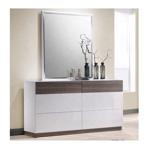 Custom MCTA003 Modern Dressing Table  Mirrored Chest Drawers Dresser Furniture for Bedroom