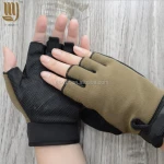 Custom New Cycling Gloves Motorcycle-Gloves-Tactical-Finger-less Racing Gloves