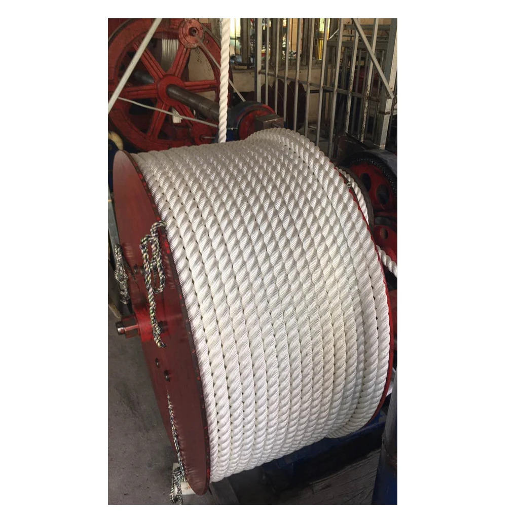 Custom OEM PP PE PA polyester twisted mooring  boat marine rope