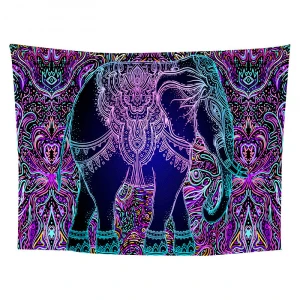 Custom Print Bohemian Psychedelic Trippy Hippy Mandala Witchcraft Tarot World Map Forest Mountain Wall Hanging Tapestry