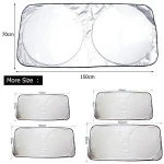 Custom Printing Silver Foldable Front Windscreen Car Sunshade