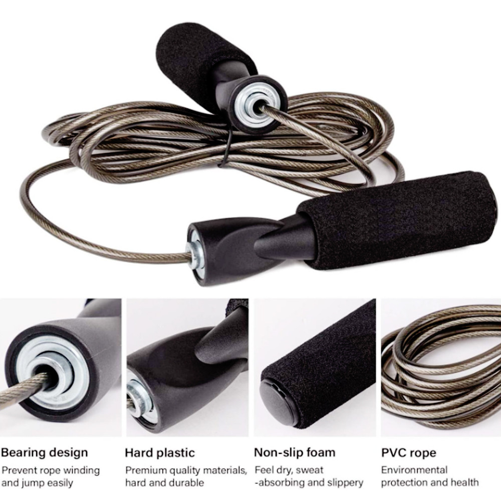 Jump Rope With Label Buy Custom Private Label Adjustable Bearing Speed Jump Rope, Endurance ...