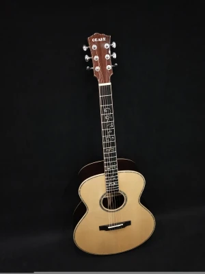 Custom S-38B High Quality All Solid Spruce Rosewood Acoustic Guitar