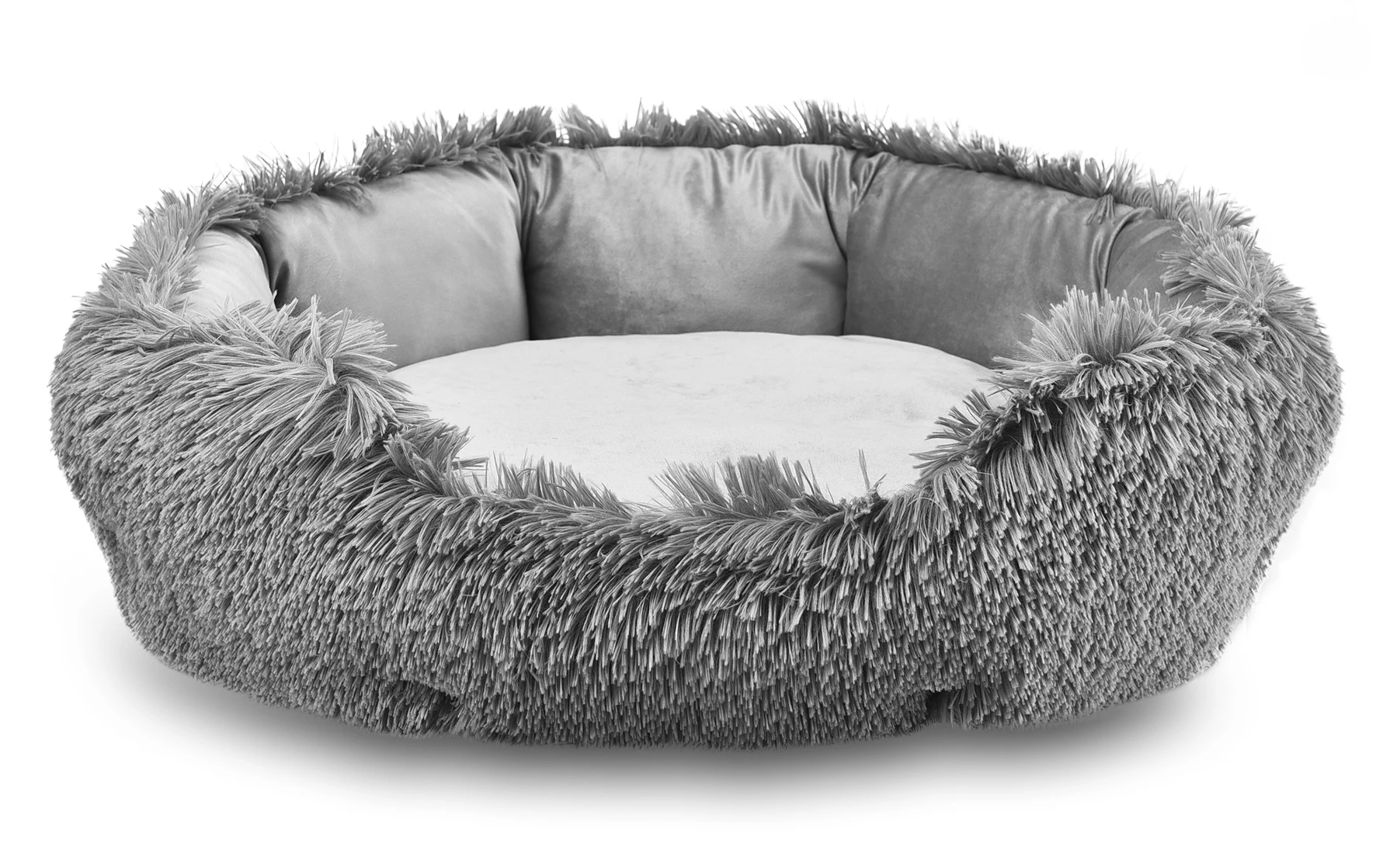 Custom Soft Luxury Plush Dog Cat Donut Sofa Pet Bed
