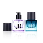 Custom square empty 30ml 1oz makeup foundation pump bottle  glass face foundation cosmetic bottles for skincare
