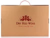Custom strong corrugated cardboard 6 bottles wine box with dividers