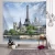Import Custom Wholesale 3D Construction Tapestry Iconic Famous Building Eiffel Tower Home Decor Wall Blanket from China