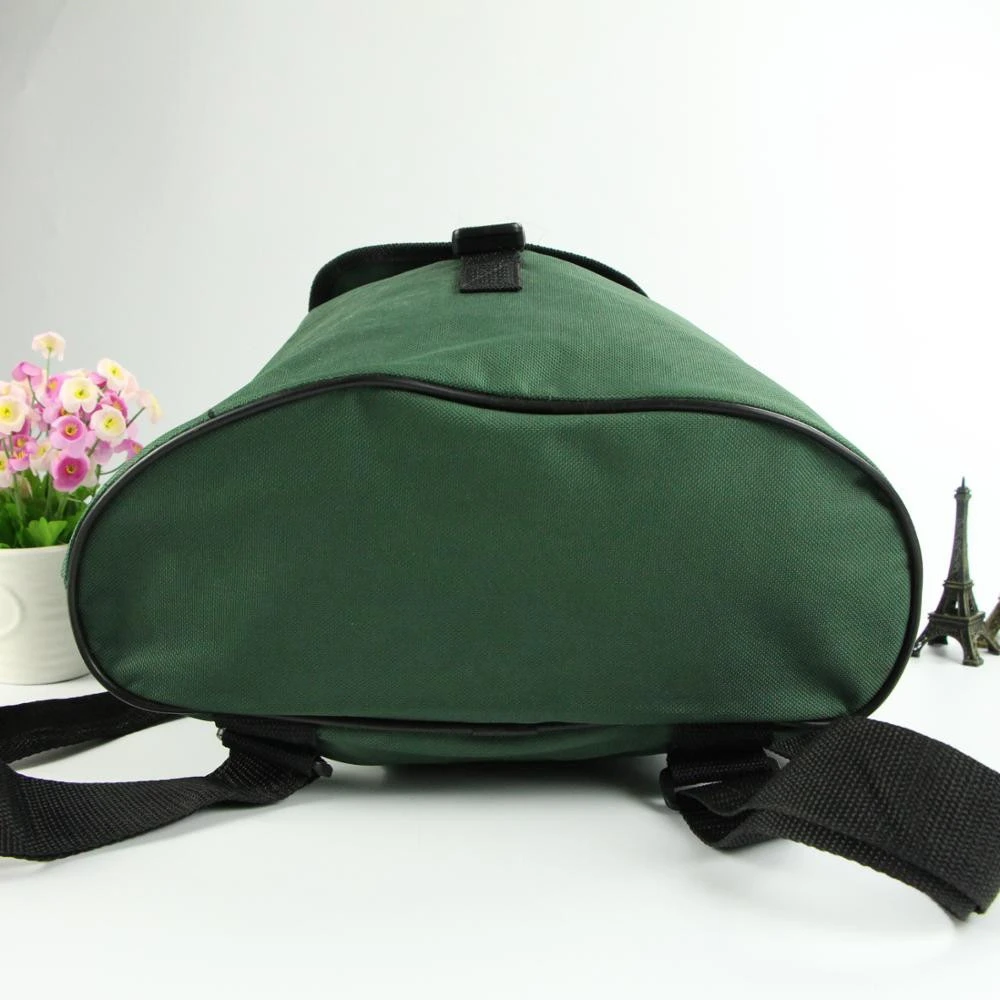 Custom wholesale trendy leisure canvas shoulder backpack with drawstring and adjustable strap