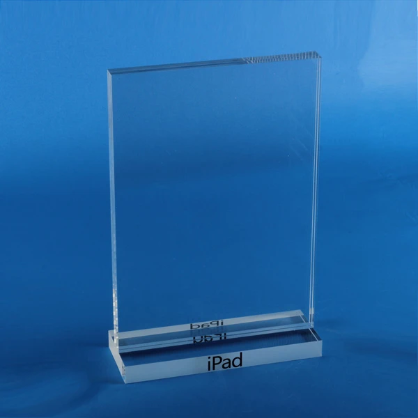 Customized acrylic holder smooth surface transparent desktop holder