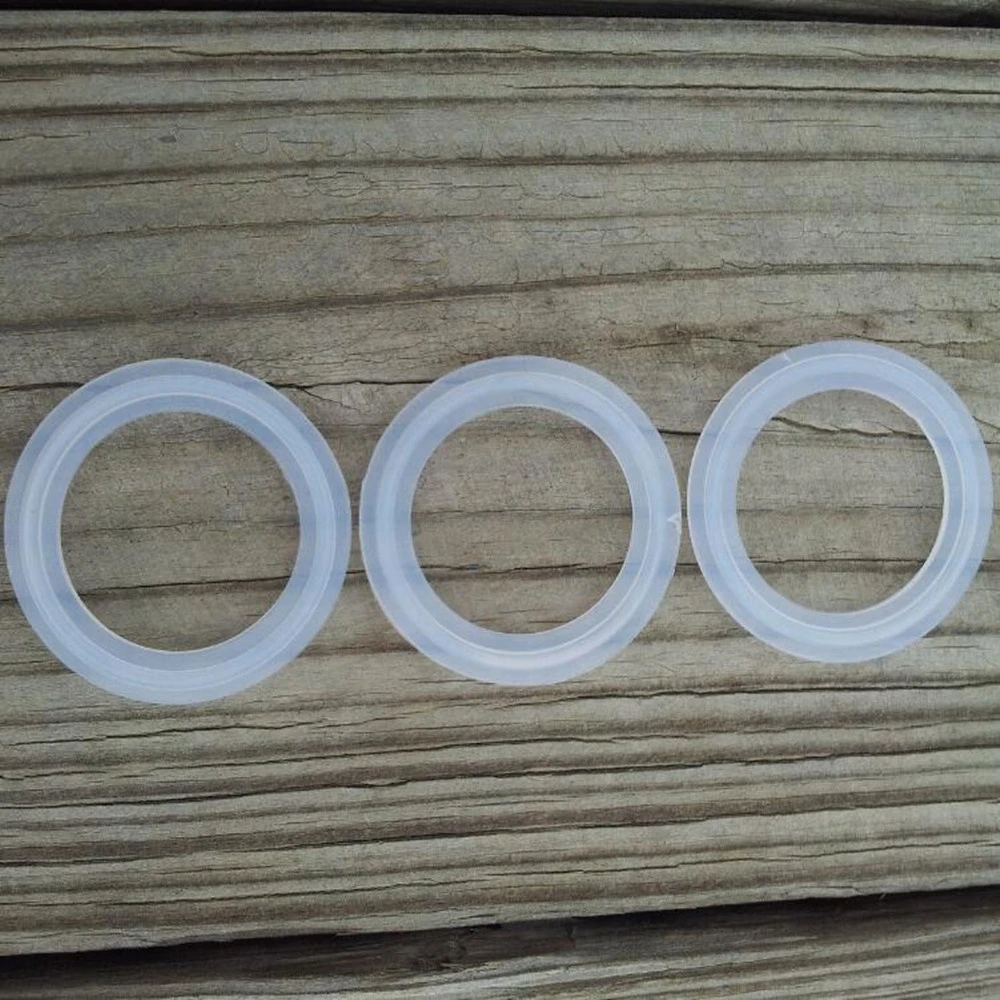 Customized Clear Silicone Sanitary Tri Clamp Gasket Ring