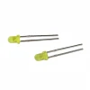 Customized Electronic Components Light Emitting Diodes LED Diode Round Head Yellow Green Color 3mm LAMP LED 1.8V~2.4V 570-575nm