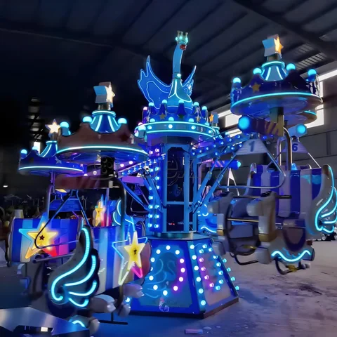 Buy Cute Amusement Park Carnival Rides Electric Self Control Swan Bike ...