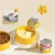 Import Cute Pet Food Water Bowl Elevated Cat Dog Bowls With Wooden Stand With Double Ceramic Bowls Raised Feeder from China