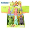 Cute soft plastic cartoon animal toys set for kids