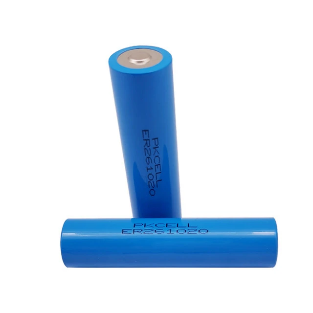 Cylindrical blue PVC none rechargeable 3.6v CC lithium battery er261020 battery for ditch locator